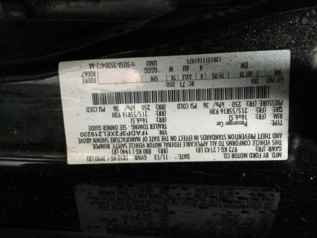 2014 FORD FOCUS UNKNOWN