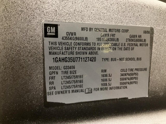 2007 CHEVROLET EXPRESS UNKNOWN