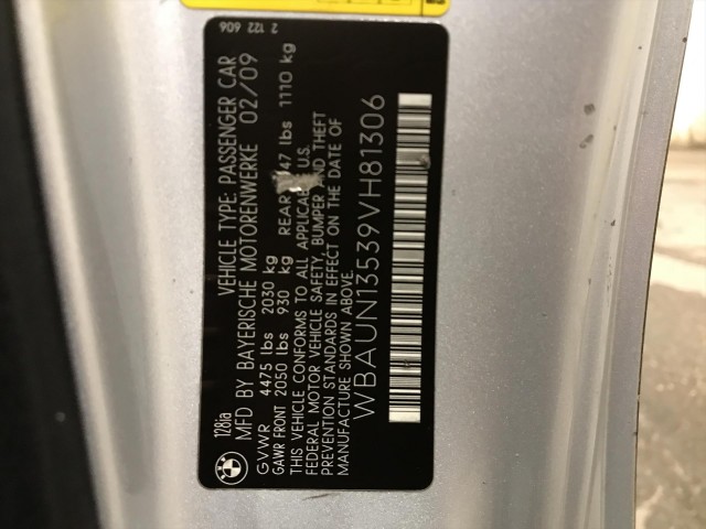 2009 BMW 1-SERIES 128I CONVERTIBLE