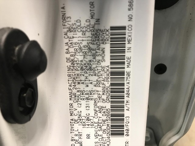 2013 TOYOTA TACOMA UNKNOWN