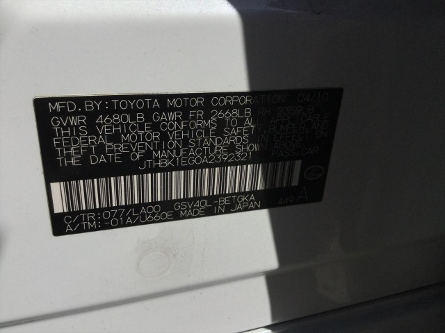 2010 LEXUS ES 350 SEDAN