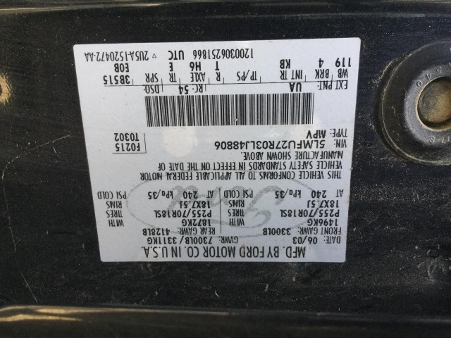 2003 LINCOLN NAVIGATOR UNKNOWN