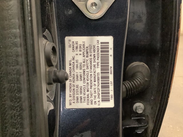 2018 HONDA CIVIC EX SEDAN CVT