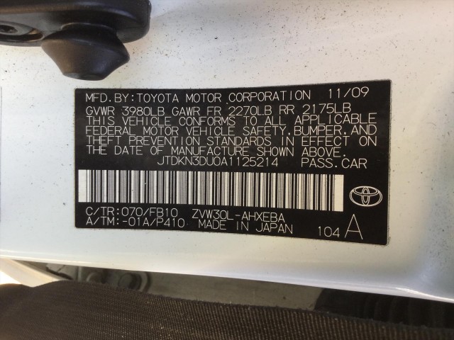 2010 TOYOTA PRIUS UNKNOWN