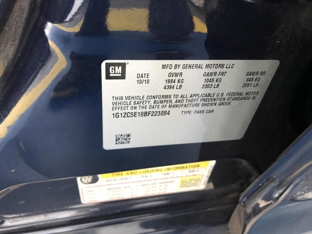 2011 CHEVROLET MALIBU 1LT