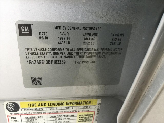 2011 CHEVROLET MALIBU FLEET